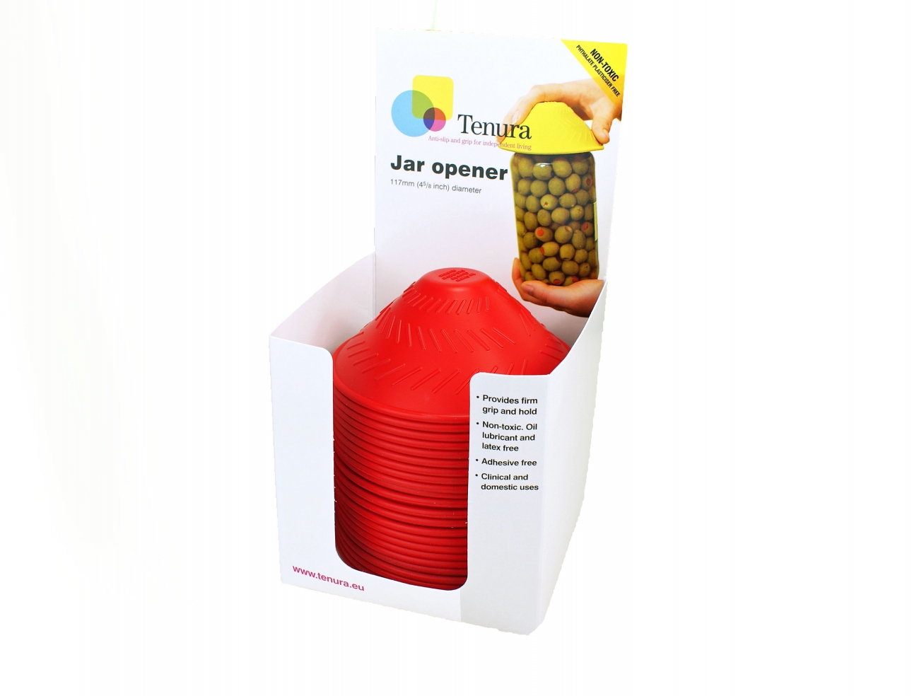Able2 Anti-slip potopener - display blauw display 25 st.
