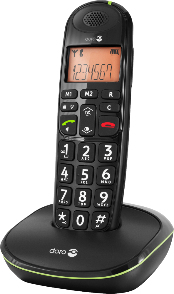 Doro PhoneEasy 100w draadloze telefoon                                - zwart