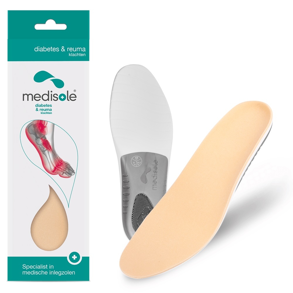 Medisole Medische inlegzolen Diabetes & Reuma klachten - heren maat 48