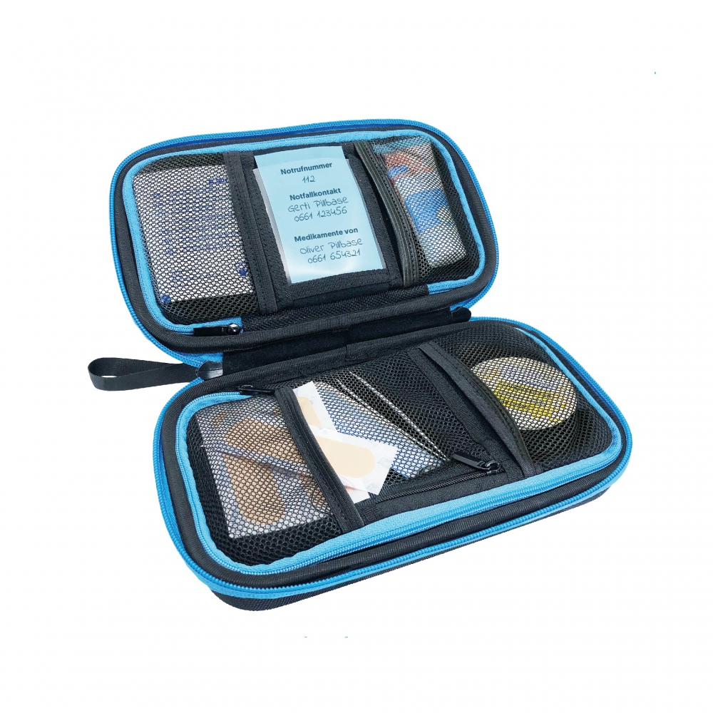 Pillbase Travel                 - zwart/blauw