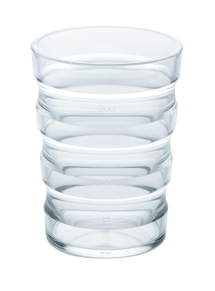 Ribbelbeker Sure Grip - transparant