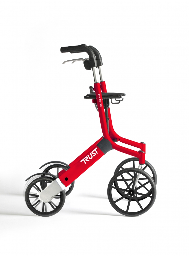 TrustCare Let's Go Out rollator                  - rood